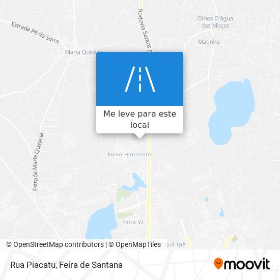 Rua Piacatu mapa