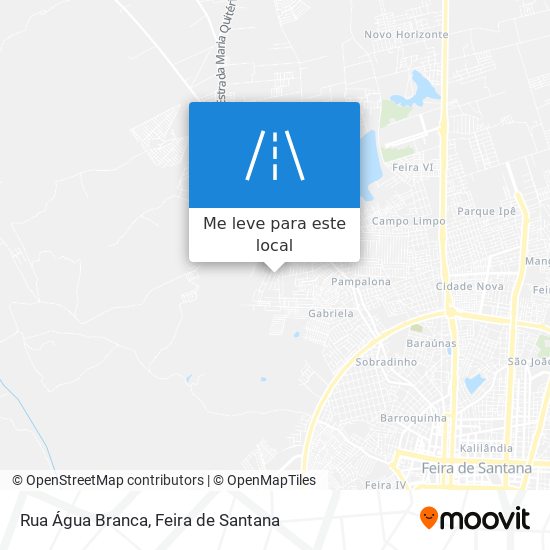 Rua Água Branca mapa