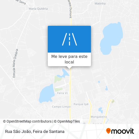 Rua São João mapa