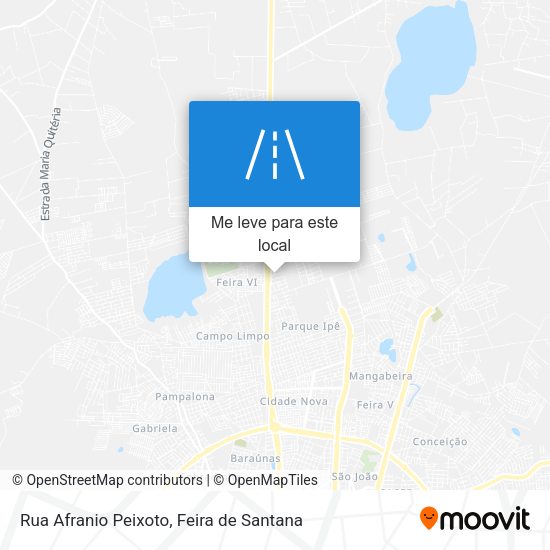 Rua Afranio Peixoto mapa