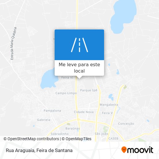 Rua Araguaia mapa