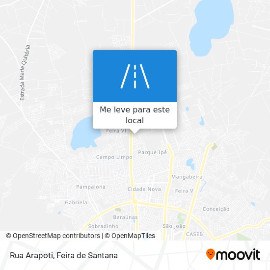 Rua Arapoti mapa