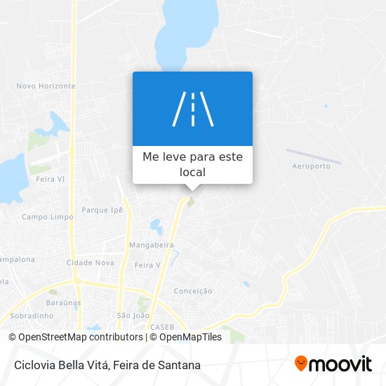 Ciclovia Bella Vitá mapa