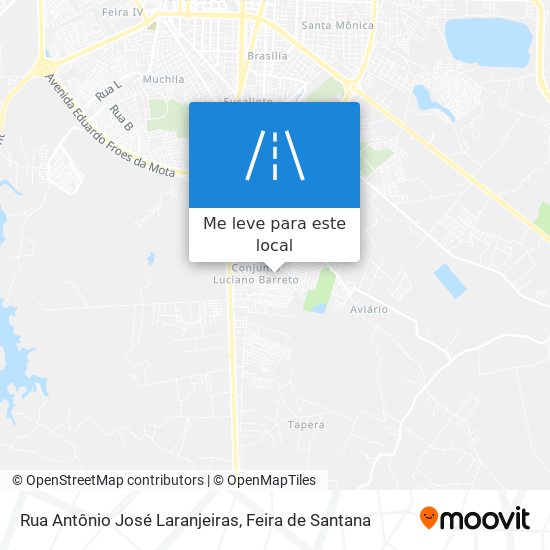 Rua Antônio José Laranjeiras mapa