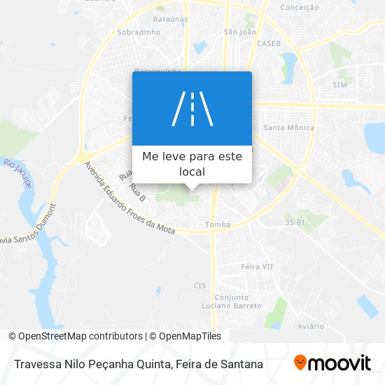 Travessa Nilo Peçanha Quinta mapa