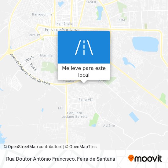 Rua Doutor Antônio Francisco mapa