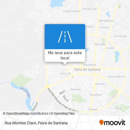 Rua Montes Claro mapa