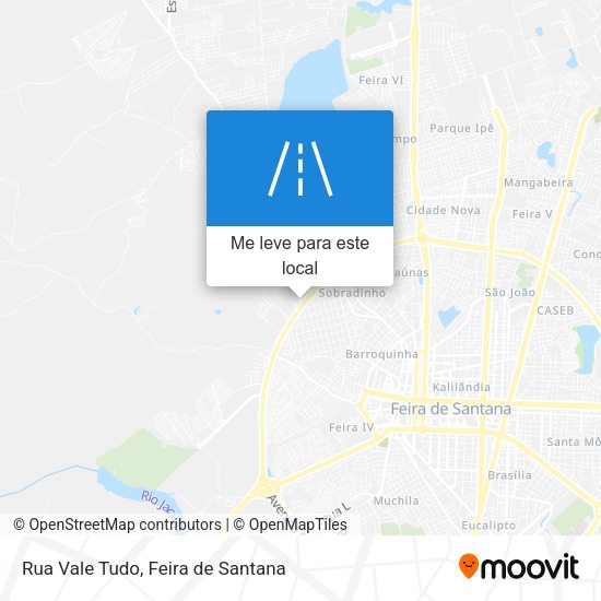 Rua Vale Tudo mapa
