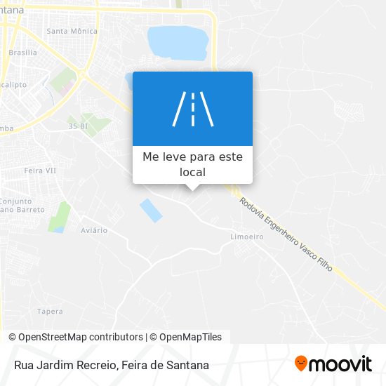 Rua Jardim Recreio mapa