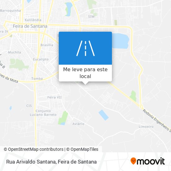 Rua Arivaldo Santana mapa