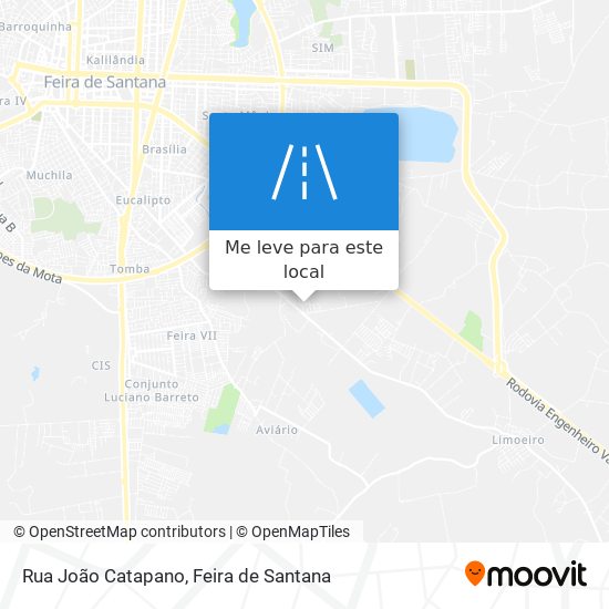 Rua João Catapano mapa