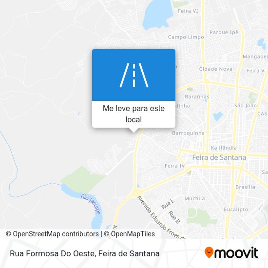 Rua Formosa Do Oeste mapa