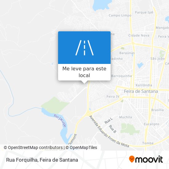 Rua Forquilha mapa