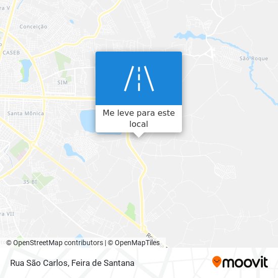 Rua São Carlos mapa