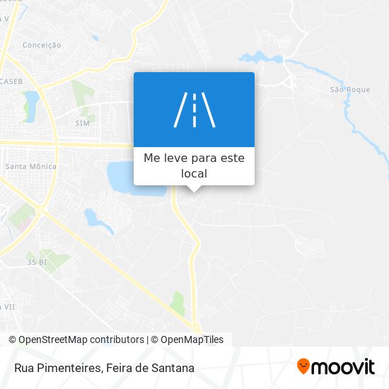 Rua Pimenteires mapa