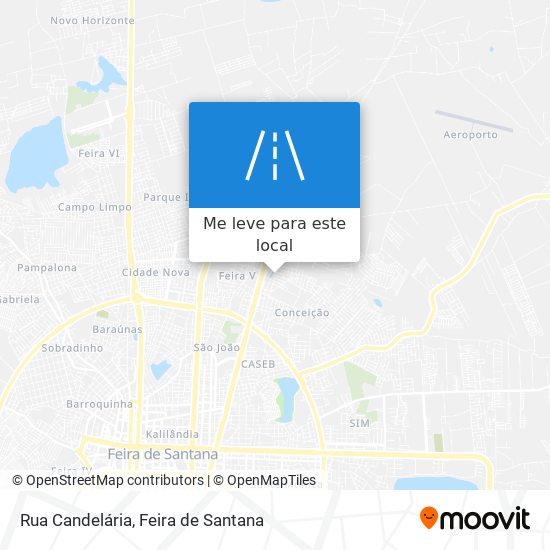 Rua Candelária mapa