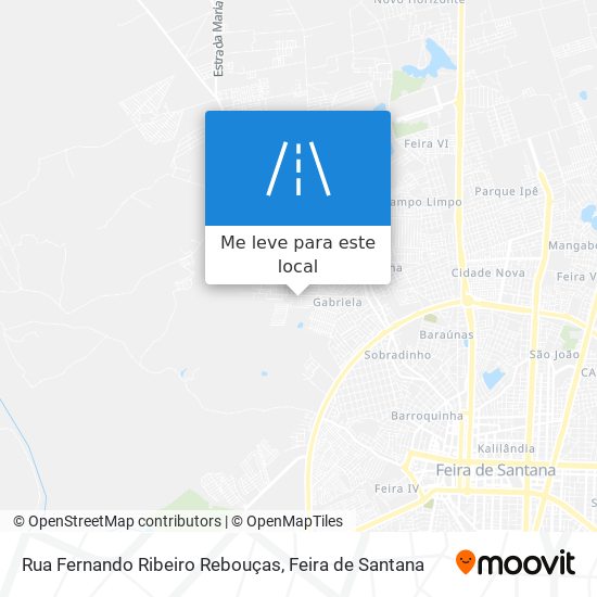 Rua Fernando Ribeiro Rebouças mapa