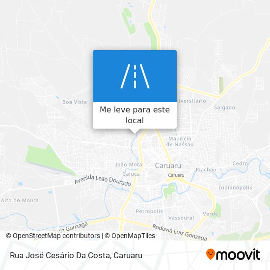Rua José Cesário Da Costa mapa