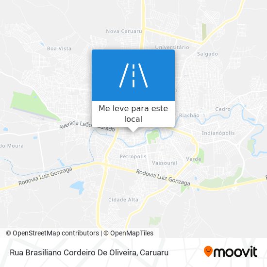 Rua Brasiliano Cordeiro De Oliveira mapa