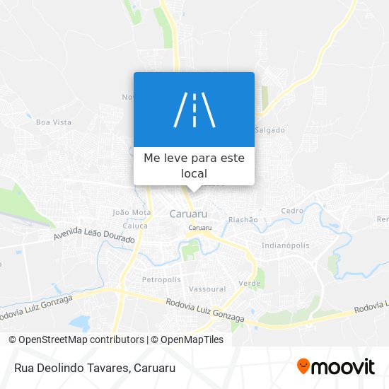 Rua Deolindo Tavares mapa