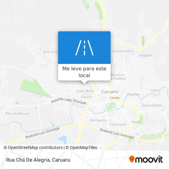 Rua Chá De Alegria mapa