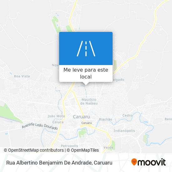 Rua Albertino Benjamim De Andrade mapa