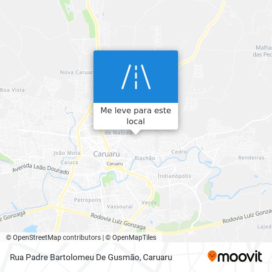 Rua Padre Bartolomeu De Gusmão mapa