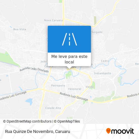 Rua Quinze De Novembro mapa