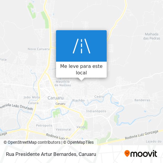 Rua Presidente Artur Bernardes mapa
