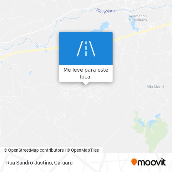 Rua Sandro Justino mapa