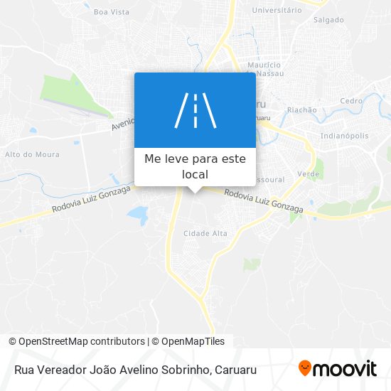 Rua Vereador João Avelino Sobrinho mapa