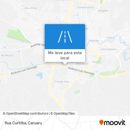 Rua Curitiba mapa