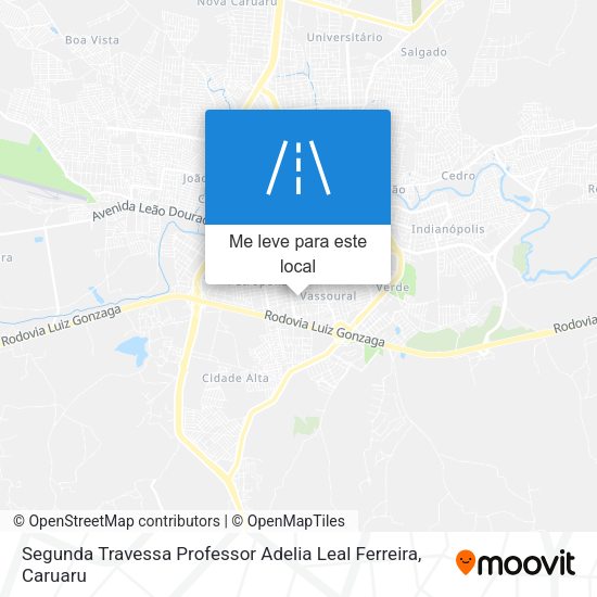 Segunda Travessa Professor Adelia Leal Ferreira mapa