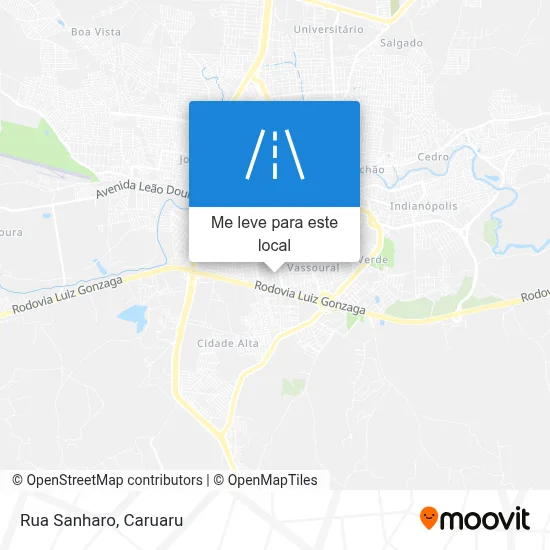 Rua Sanharo mapa