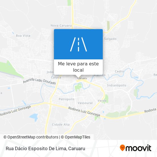 Rua Dácio Esposito De Lima mapa