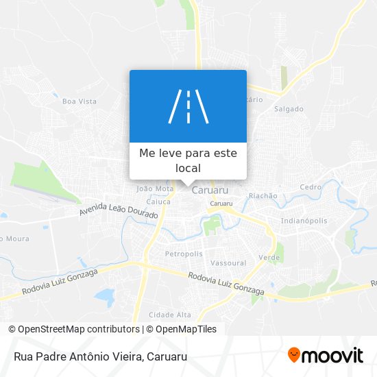 Rua Padre Antônio Vieira mapa