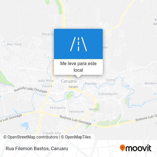 Rua Filemon Bastos mapa