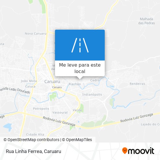 Rua Linha Ferrea mapa