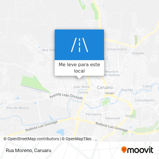 Rua Moreno mapa