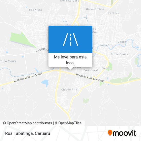 Rua Tabatinga mapa
