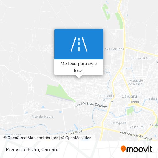 Rua Vinte E Um mapa