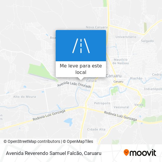 Avenida Reverendo Samuel Falcão mapa