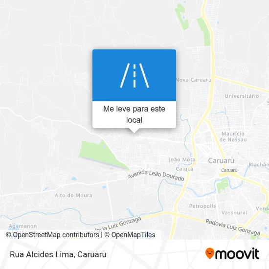 Rua Alcides Lima mapa