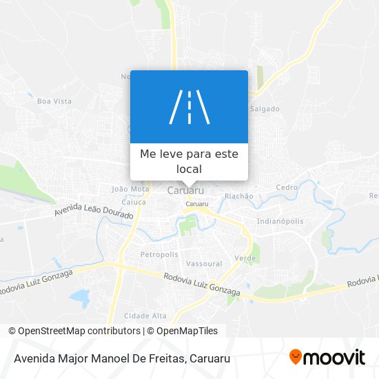 Avenida Major Manoel De Freitas mapa