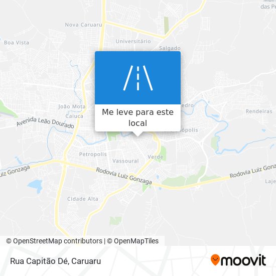 Rua Capitão Dé mapa