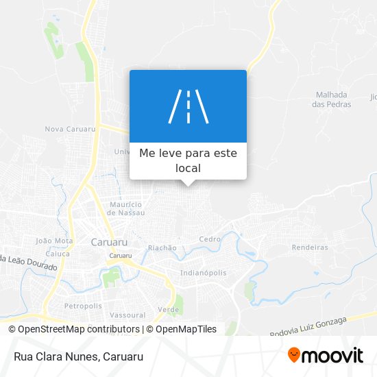 Rua Clara Nunes mapa