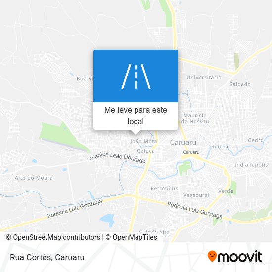 Rua Cortês mapa