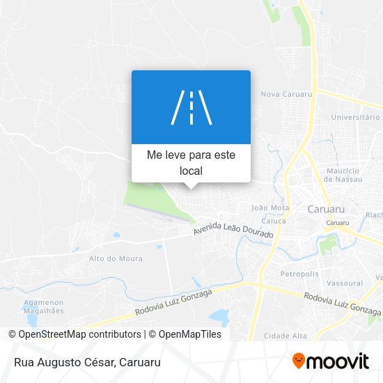 Rua Augusto César mapa