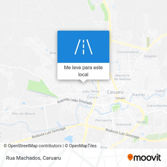 Rua Machados mapa