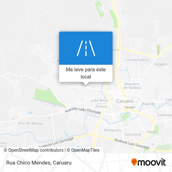 Rua Chico Mendes mapa